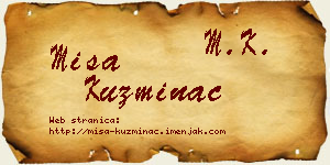 Miša Kuzminac vizit kartica